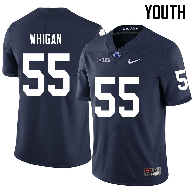 NCAA Nike Youth Penn State Nittany Lions Anthony Whigan #55 College Football Authentic Navy Stitched Jersey TIT3498BZ
